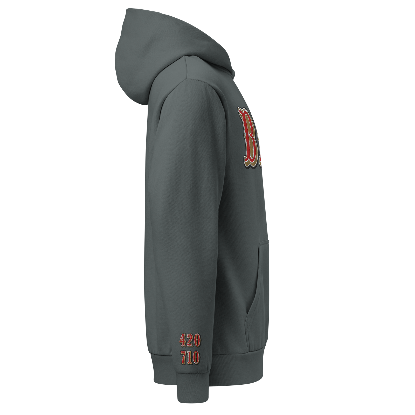 BMG Niner Tribute Embroidered Premium Urban garment-dyed hoodie - Image 4