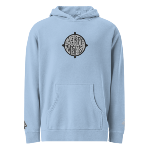 Embroidered Unisex pigment-dyed hoodie